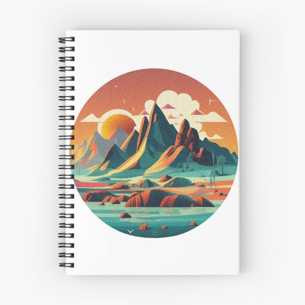 Item preview, Sunset Mountains in a Circle designed and sold by jnsmerchstore.