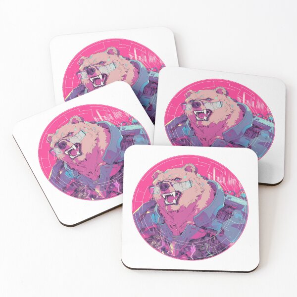 Item preview, Cyber Polar Bear // Aesthetic Polar Bear // Cool Animal // Cyber Animal // Future Animal Art // Animal Warrior // Animal Cute Art // Gaming Aesthetic stickers designed and sold by SMARTKIT  DESIGNAGENCY.