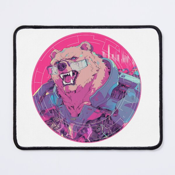 Item preview, Cyber Polar Bear // Aesthetic Polar Bear // Cool Animal // Cyber Animal // Future Animal Art // Animal Warrior // Animal Cute Art // Gaming Aesthetic stickers designed and sold by SMARTKIT DESIGNAGENCY.