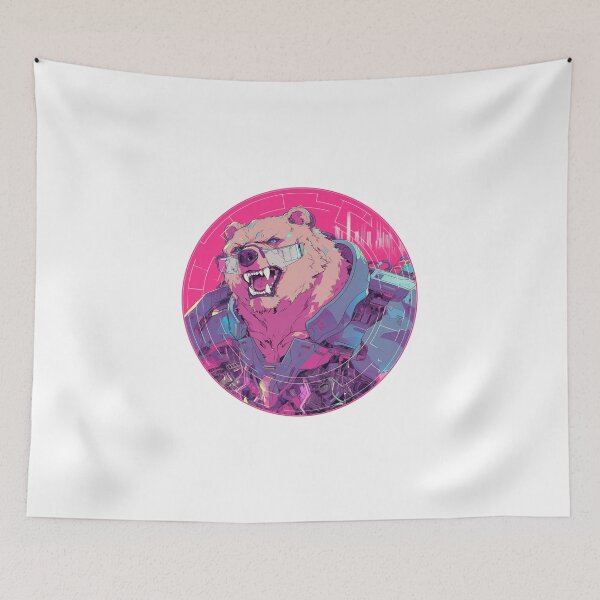 Item preview, Cyber Polar Bear // Aesthetic Polar Bear // Cool Animal // Cyber Animal // Future Animal Art // Animal Warrior // Animal Cute Art // Gaming Aesthetic stickers designed and sold by SMARTKIT  DESIGNAGENCY.