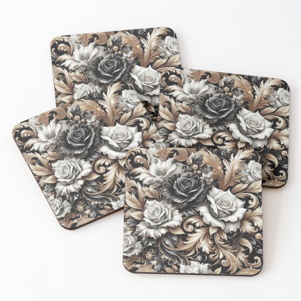 Item preview, Gold, Black & White Baroque designed and sold by DesignsByPrnces.
