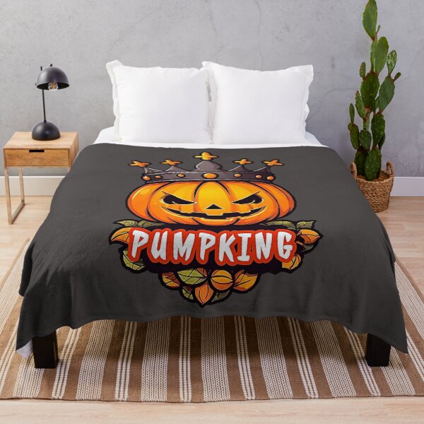 Item preview, Big funny Halloween pumpkin with crown, "PUMPKING". designed and sold by Giulivo Store Graphic.