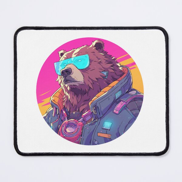 Item preview, Cyber Polar Bear // Aesthetic Polar Bear // Cool Animal // Cyber Animal // Future Animal Art // Animal Warrior // Animal Cute Art // Gaming Aesthetic stickers designed and sold by SMARTKIT  DESIGNAGENCY.