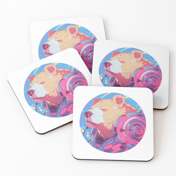 Item preview, Cyber Polar Bear // Aesthetic Polar Bear // Cool Animal // Cyber Animal // Future Animal Art // Animal Warrior // Animal Cute Art // Gaming Aesthetic stickers designed and sold by SMARTKIT  DESIGNAGENCY.