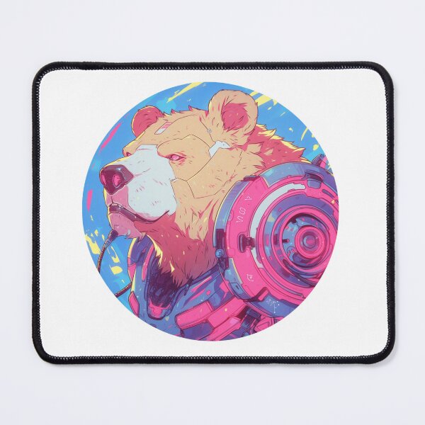 Item preview, Cyber Polar Bear // Aesthetic Polar Bear // Cool Animal // Cyber Animal // Future Animal Art // Animal Warrior // Animal Cute Art // Gaming Aesthetic stickers designed and sold by SMARTKIT  DESIGNAGENCY.