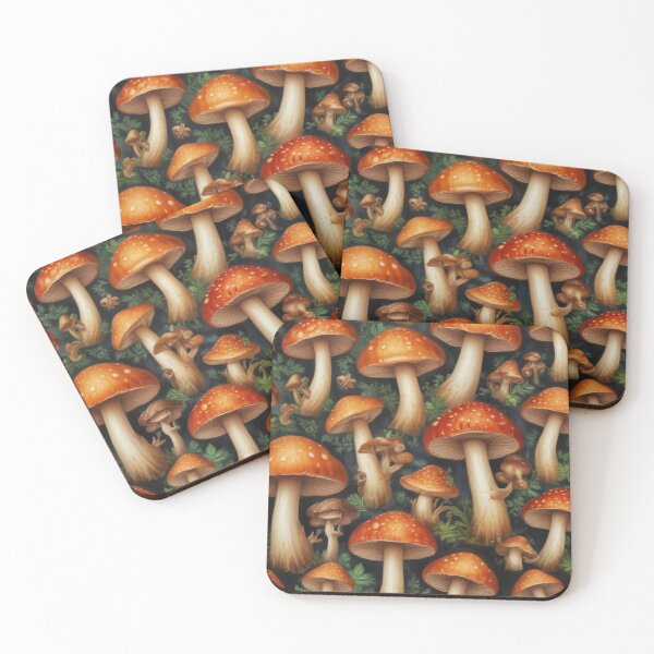Item preview, Beautiful mushroom pattern print design designed and sold by Anshu3813.
