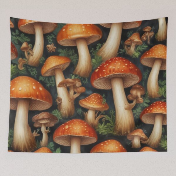 Item preview, Beautiful mushroom pattern print design designed and sold by Anshu3813.