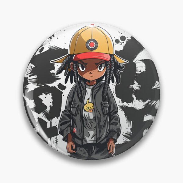Item preview,  Cute Anime Chibi Rapper, Japanese Kanji Streetwear: Anime Chibi's Collection designed and sold by OtherVisions.