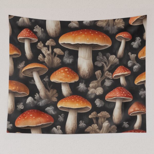 Item preview, Beautiful mushroom pattern print design designed and sold by Anshu3813.