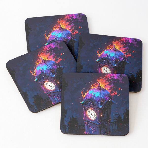 Item preview, Eternal Flames Dance at Midnight's Enchanted Tower designed and sold by ArtComixHaven.