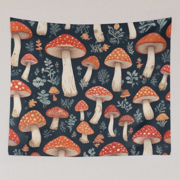 Item preview, Beautiful mushroom pattern print design designed and sold by Anshu3813.