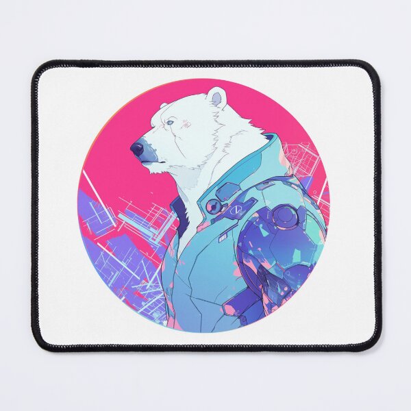 Item preview, Cyber Polar Bear // Aesthetic Polar Bear // Cool Animal // Cyber Animal // Future Animal Art // Animal Warrior // Animal Cute Art // Gaming Aesthetic stickers designed and sold by SMARTKIT DESIGNAGENCY.