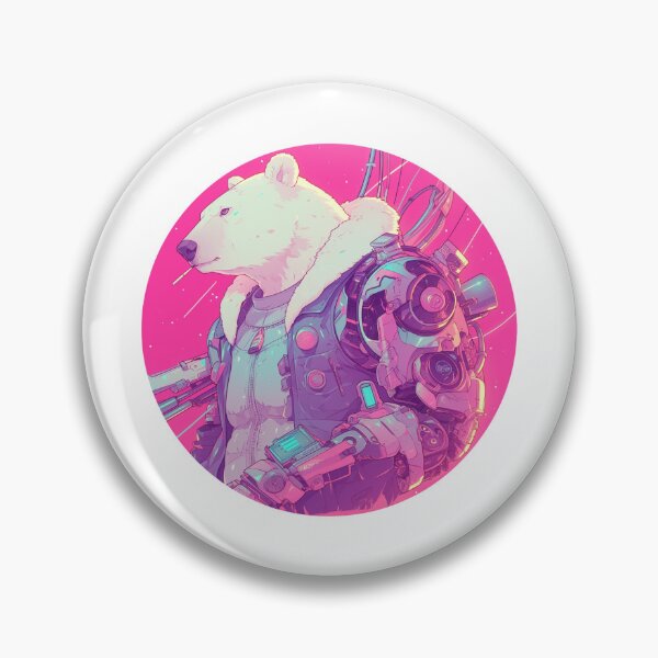 Item preview, Cyber Polar Bear // Aesthetic Polar Bear // Cool Animal // Cyber Animal // Future Animal Art // Animal Warrior // Animal Cute Art // Gaming Aesthetic stickers designed and sold by SMARTKIT  DESIGNAGENCY.