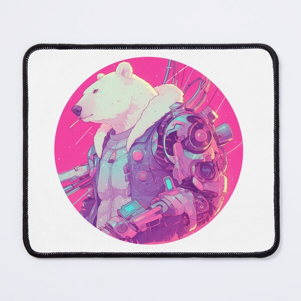 Item preview, Cyber Polar Bear // Aesthetic Polar Bear // Cool Animal // Cyber Animal // Future Animal Art // Animal Warrior // Animal Cute Art // Gaming Aesthetic stickers designed and sold by SMARTKIT  DESIGNAGENCY.