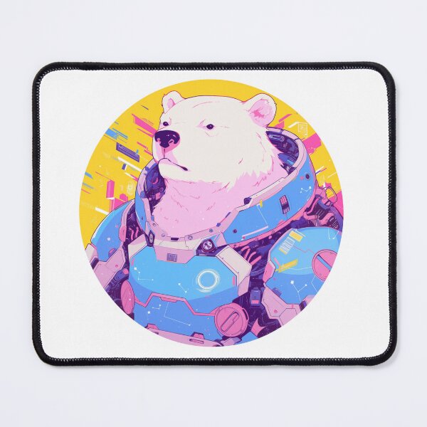 Item preview, Cyber Polar Bear // Aesthetic Polar Bear // Cool Animal // Cyber Animal // Future Animal Art // Animal Warrior // Animal Cute Art // Gaming Aesthetic stickers designed and sold by SMARTKIT  DESIGNAGENCY.