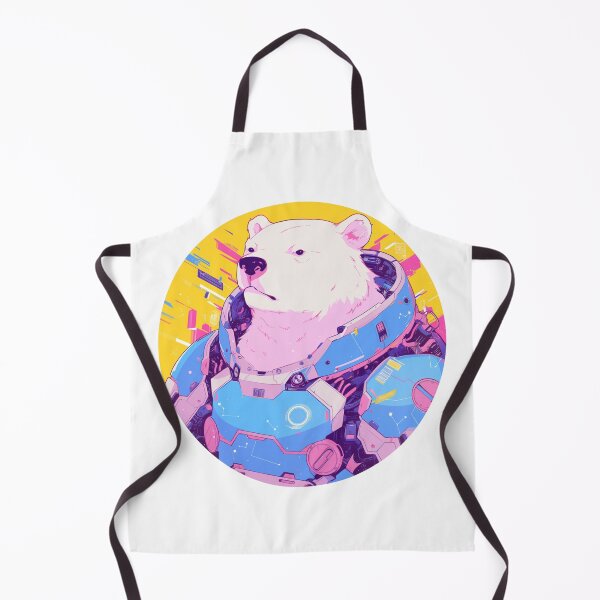 Item preview, Cyber Polar Bear // Aesthetic Polar Bear // Cool Animal // Cyber Animal // Future Animal Art // Animal Warrior // Animal Cute Art // Gaming Aesthetic stickers designed and sold by SMARTKIT  DESIGNAGENCY.