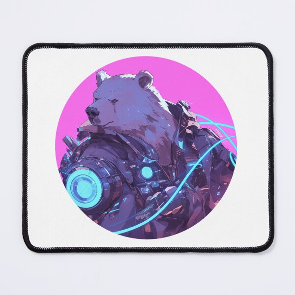 Item preview, Cyber Polar Bear // Aesthetic Polar Bear // Cool Animal // Cyber Animal // Future Animal Art // Animal Warrior // Animal Cute Art // Gaming Aesthetic stickers designed and sold by SMARTKIT  DESIGNAGENCY.