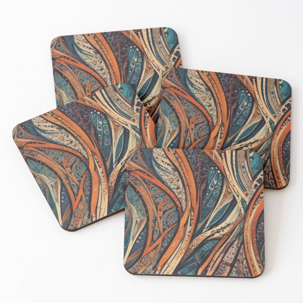 Item preview, Digital Organic Motifs Pattern Print Design designed and sold by imanshu.