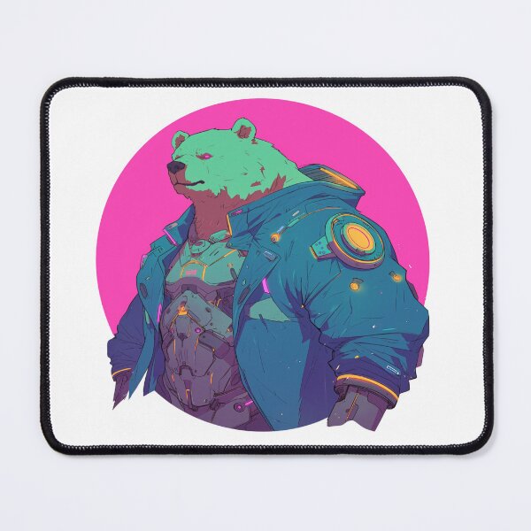 Item preview, Cyber Polar Bear // Aesthetic Polar Bear // Cool Animal // Cyber Animal // Future Animal Art // Animal Warrior // Animal Cute Art // Gaming Aesthetic stickers designed and sold by SMARTKIT  DESIGNAGENCY.