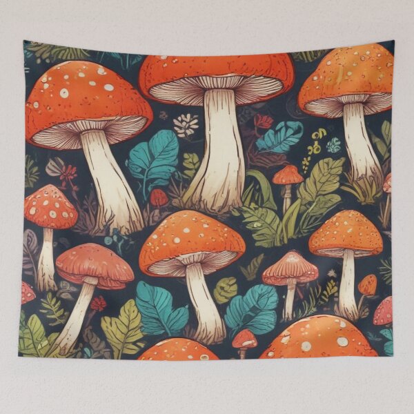 Item preview, Beautiful mushroom pattern print design designed and sold by Anshu3813.