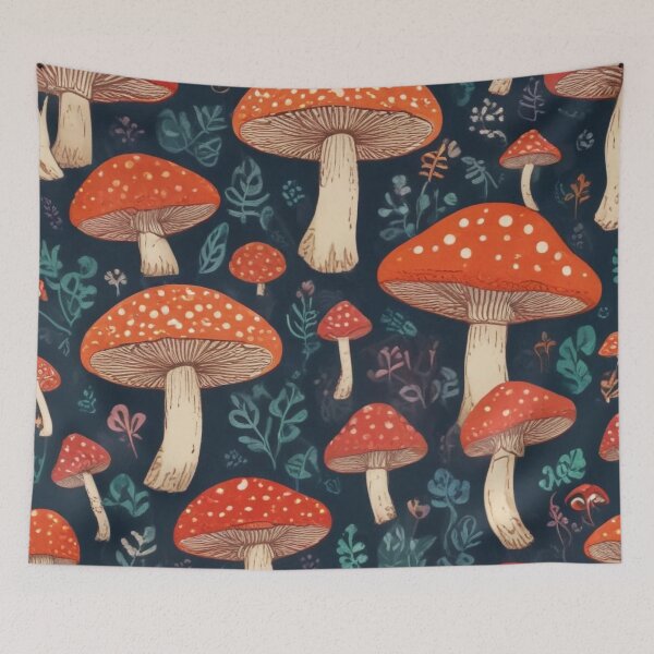 Item preview, Beautiful mushroom pattern print design designed and sold by Anshu3813.