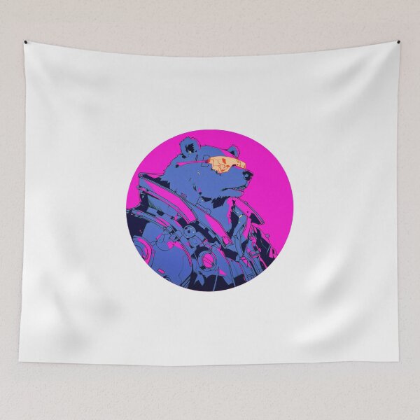 Item preview, Cyber Polar Bear // Aesthetic Polar Bear // Cool Animal // Cyber Animal // Future Animal Art // Animal Warrior // Animal Cute Art // Gaming Aesthetic stickers designed and sold by SMARTKIT  DESIGNAGENCY.