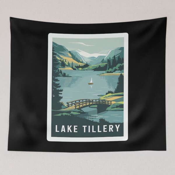 Item preview, Tillery Lake North Carolina – Serene Waterscape designed and sold by Taans-Creation.