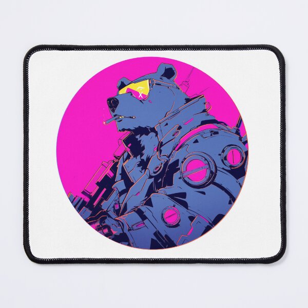Item preview, Cyber Polar Bear // Aesthetic Polar Bear // Cool Animal // Cyber Animal // Future Animal Art // Animal Warrior // Animal Cute Art // Gaming Aesthetic stickers designed and sold by SMARTKIT  DESIGNAGENCY.