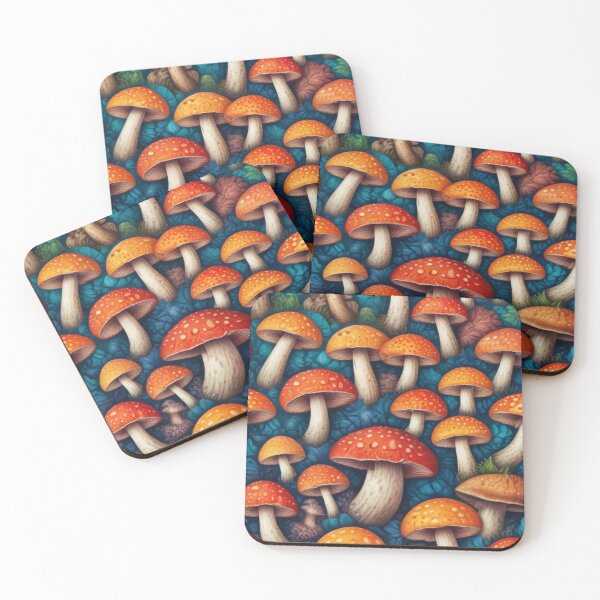 Item preview, Beautiful mushroom pattern print design designed and sold by Anshu3813.