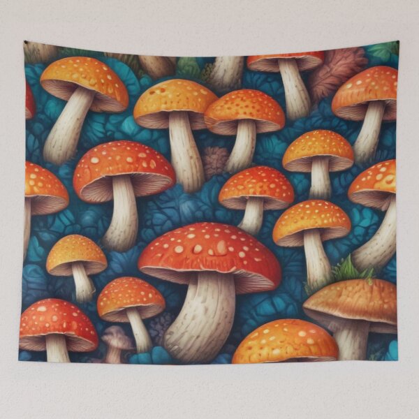 Item preview, Beautiful mushroom pattern print design designed and sold by Anshu3813.