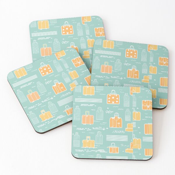 Item preview, Modern Lines Shapes travel elegant pattern for printing designed and sold by Artkitokri.