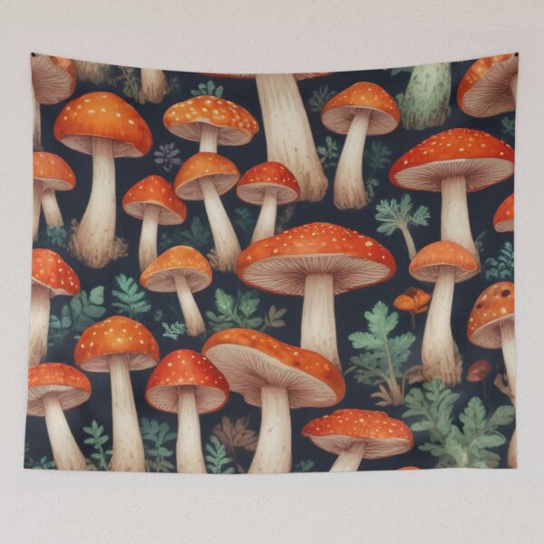 Item preview, Beautiful mushroom pattern print design designed and sold by Anshu3813.