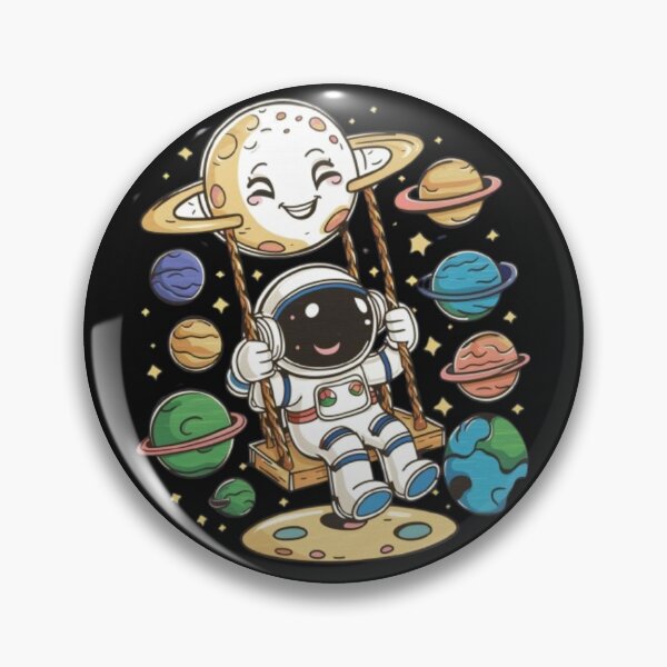 Item preview, Astronaut swinging between planets designed and sold by catcraftss.