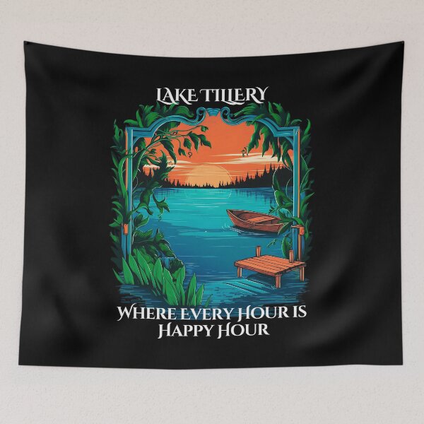 Item preview, Serene North Carolina Tillery Lake Scenery Waterscape designed and sold by Taans-Creation.