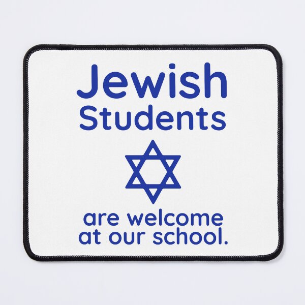 Item preview, Jewish students are welcome here  designed and sold by Rachel the Artist .