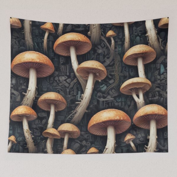Item preview, Beautiful mushroom pattern print design designed and sold by Anshu3813.