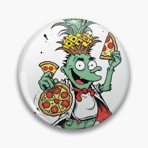 Item preview, Alien with pineapple pizza stickers pineapple hat stickers designed and sold by hamudib.