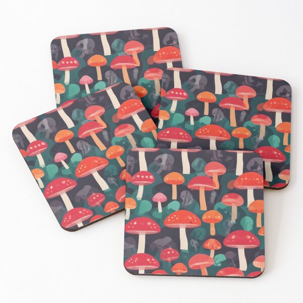Item preview, Beautiful mushroom pattern print design designed and sold by Anshu3813.