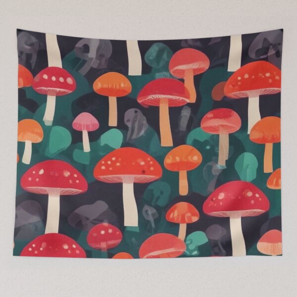 Item preview, Beautiful mushroom pattern print design designed and sold by Anshu3813.