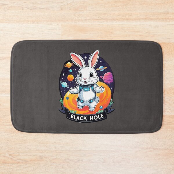 Item preview, Funny Space White Rabbit And Black Hole. designed and sold by Giulivo Store Graphic.