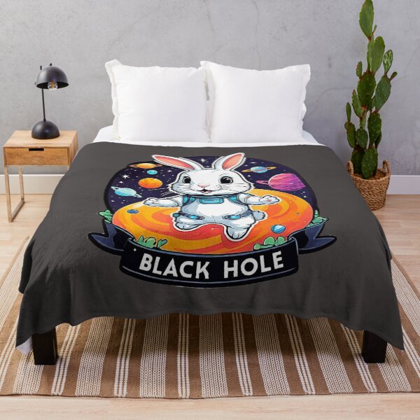 Item preview, Funny Space White Rabbit And Black Hole. designed and sold by Giulivo Store Graphic.