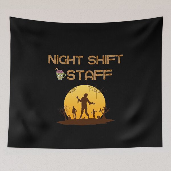 Item preview, Night shift Staff horror zombie bat People  Life men Women This is Fine T-Shirt designed and sold by SOPIZiLA.