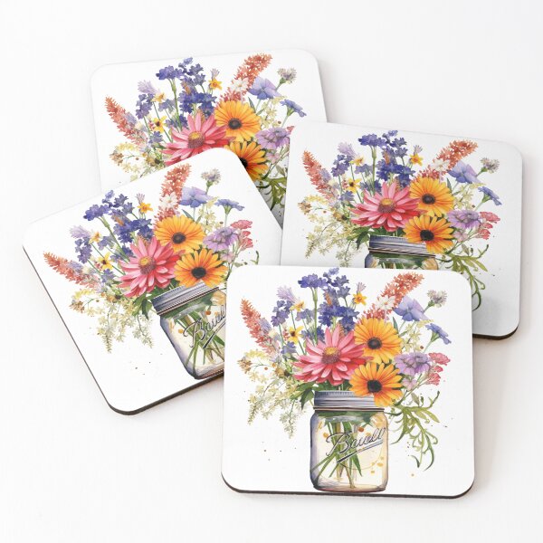 Item preview, Wildflower Mason Jar  designed and sold by DaffodilDreamer.