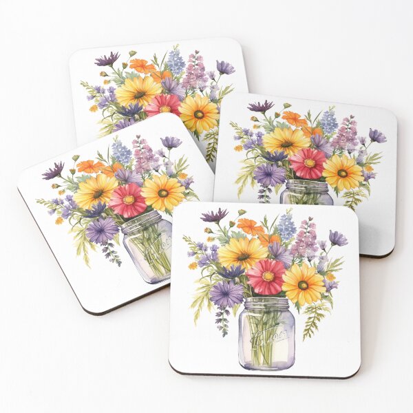 Item preview, Wildflower Mason Jar  designed and sold by DaffodilDreamer.