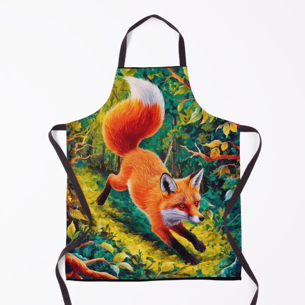 Item preview, Fox Portrait. woodland fox, fantasy fox, whimsical fox designed and sold by FoxVibes.