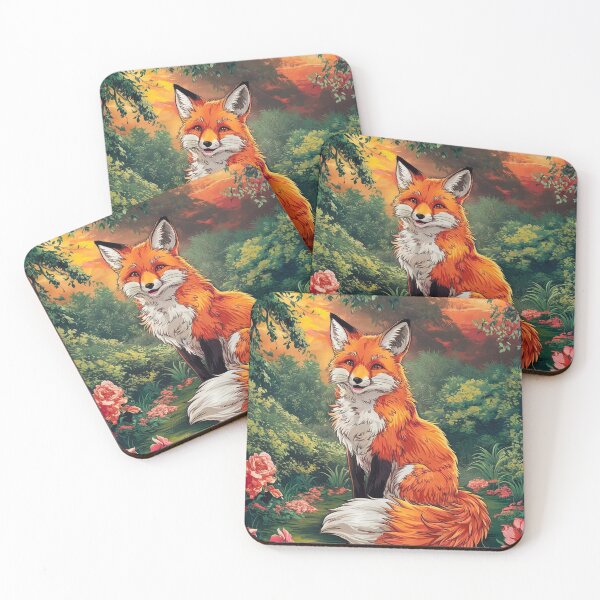 Artikelvorschau, Fuchs-Porträt. Waldfuchs, Fantasiefuchs, wunderlicher Fuchs entworfen und verkauft von FoxVibes.
