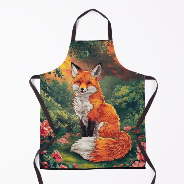 Item preview, Fox Portrait. woodland fox, fantasy fox, whimsical fox designed and sold by FoxVibes.