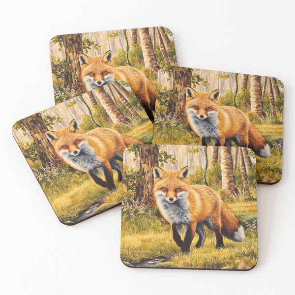 Item preview, Fox Portrait. woodland fox, fantasy fox, whimsical fox designed and sold by FoxVibes.