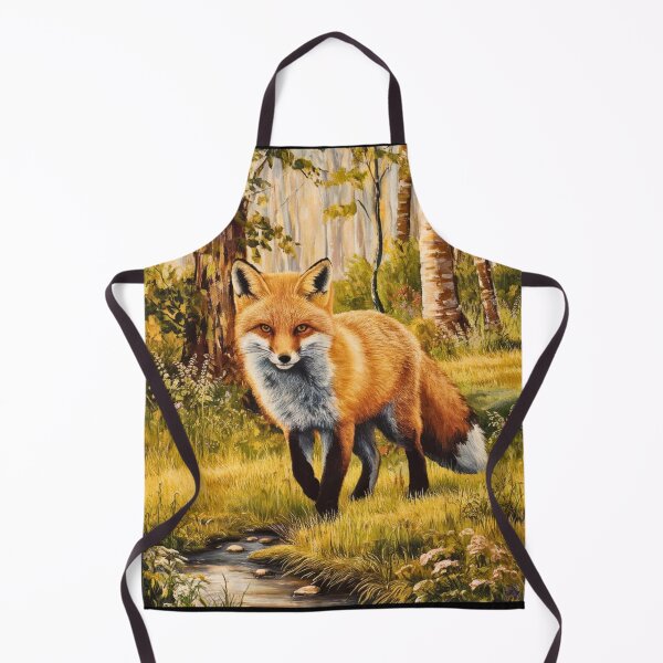 Item preview, Fox Portrait. woodland fox, fantasy fox, whimsical fox designed and sold by FoxVibes.