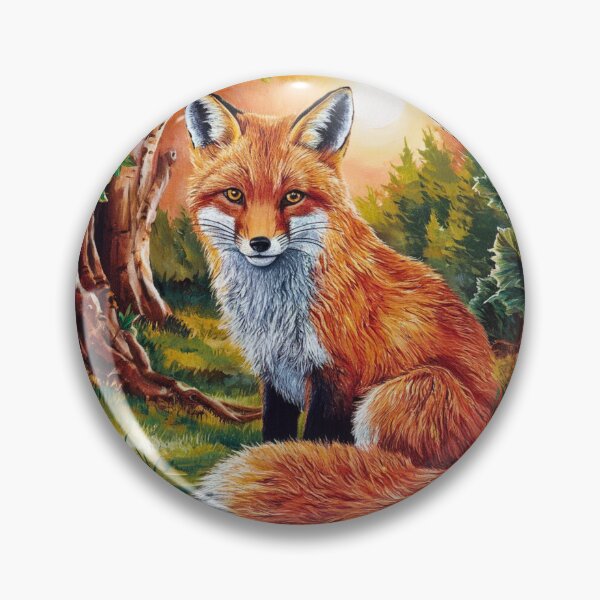 Item preview, Fox Portrait. woodland fox, fantasy fox, whimsical fox designed and sold by FoxVibes.